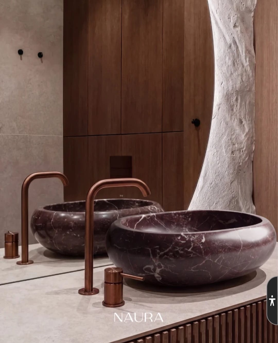 Rosso Twin Basin Vanity