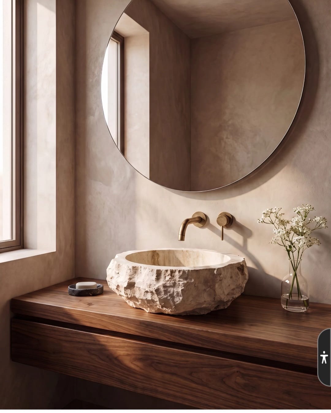 Roccia Basin — Walnut Suite
